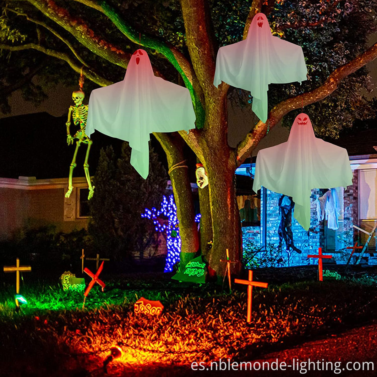 Mysterious Hanging Ghost LED Lights